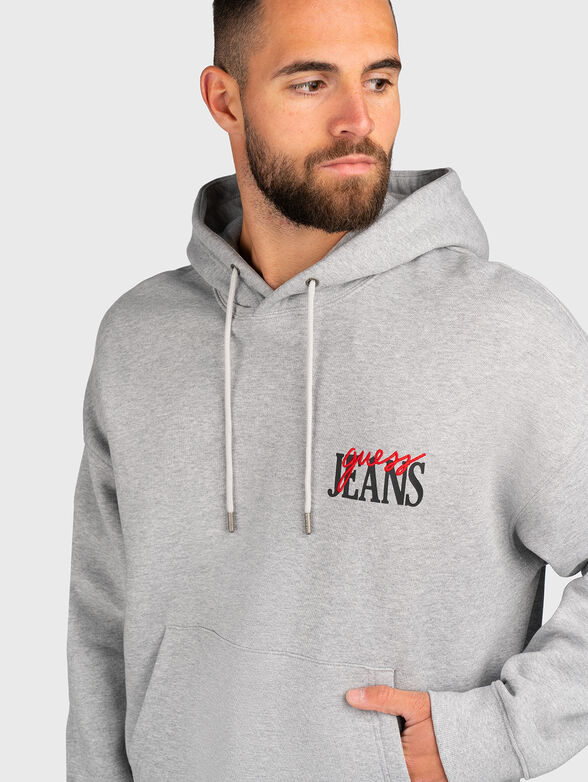 Sweatshirt with print and embroidery  - 4