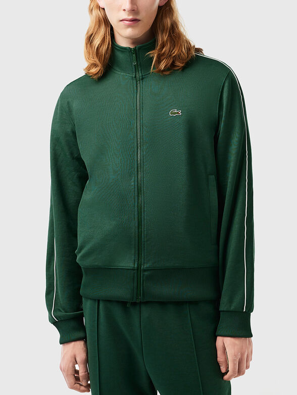 Sweatshirt with logo accent in black - 1