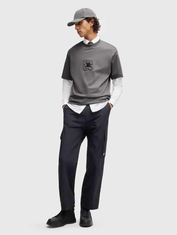 Cotton T-shirt with logo - 2