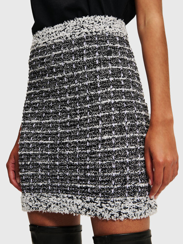 Buckle knit mini skirt  - 3