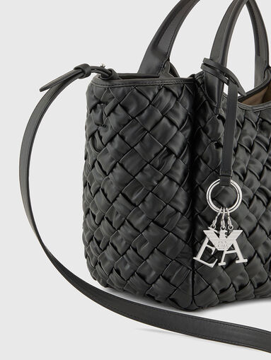 Shopper bag with woven texture - 4