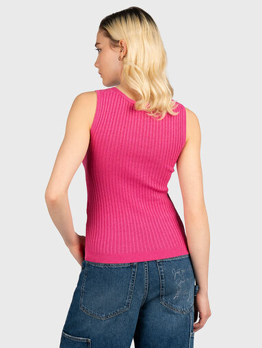 Blue knitted top - 3