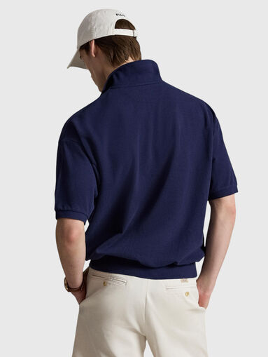 Navy polo shirt - 3