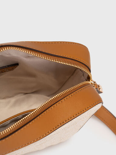 Crossbody bag with embossed monogram  - 5