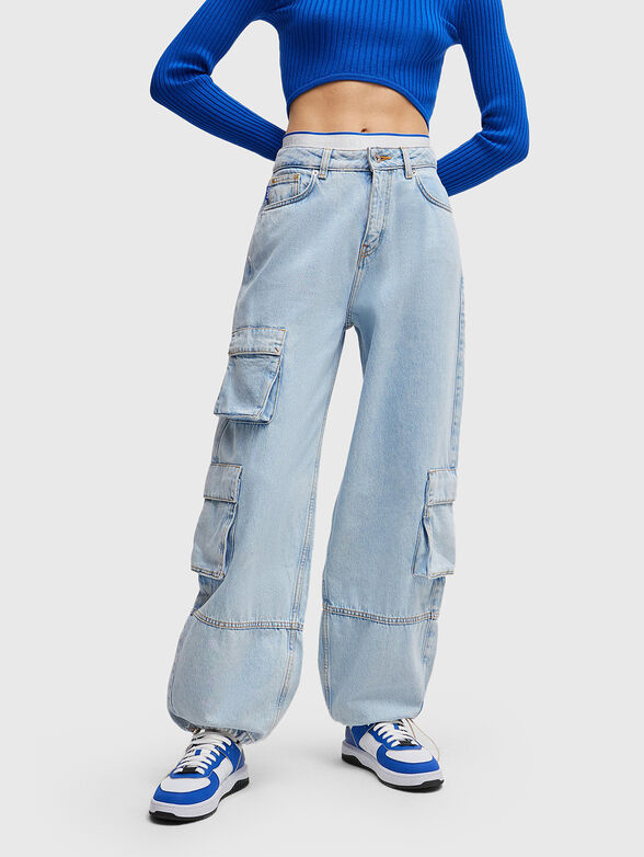 GAIO_B blue cargo jeans - 1