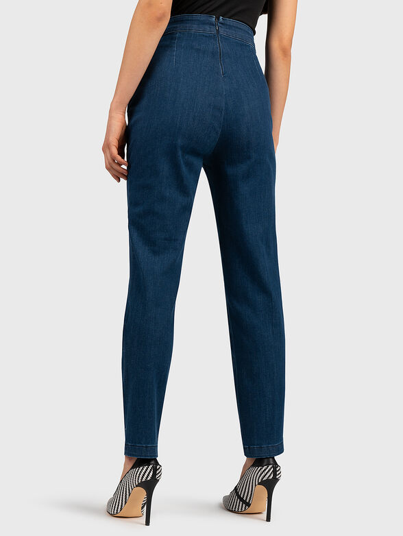 Jeans with metal logo accent - 2