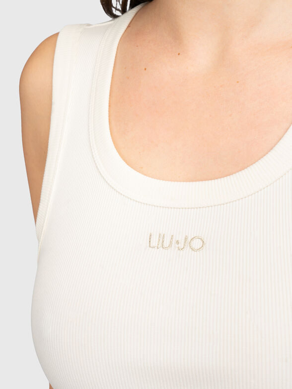 Black top in cotton blend - 4