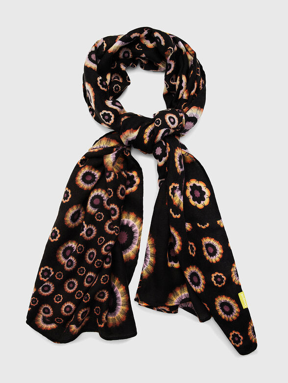 Scarf with geometric print  - 1