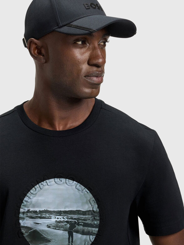 Cotton T-shirt with print - 4