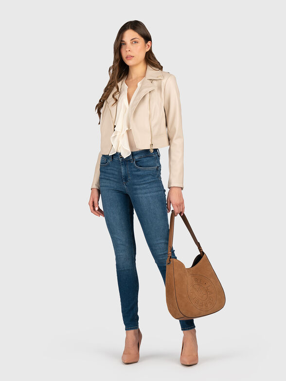 Long sleeve shirt with V-neck - 1