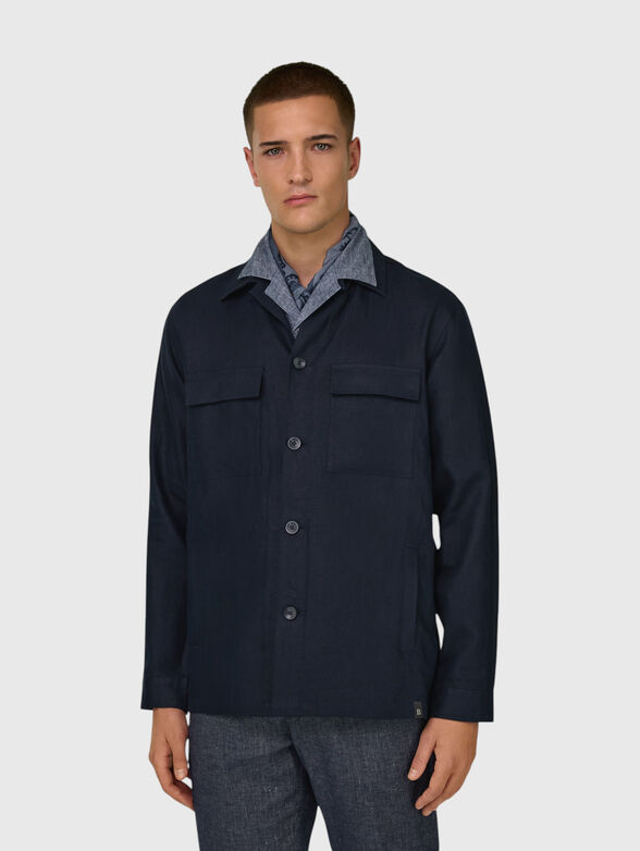 Linen shirt with pockets - 1