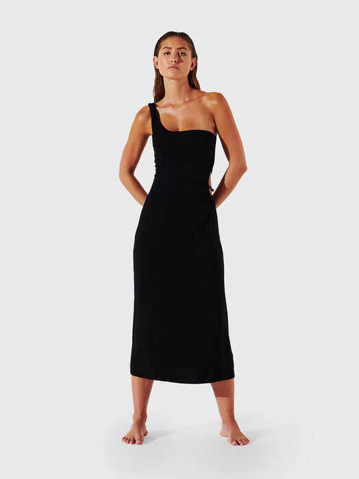 Black dress with cut-out detail