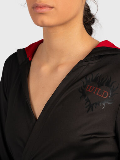 Black dress with print - 3