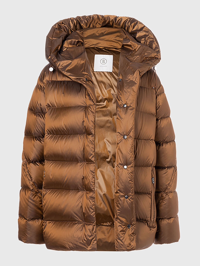 LAURIE padded jacket with waist belt - 3