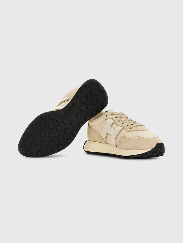 Beige sports shoes - 5