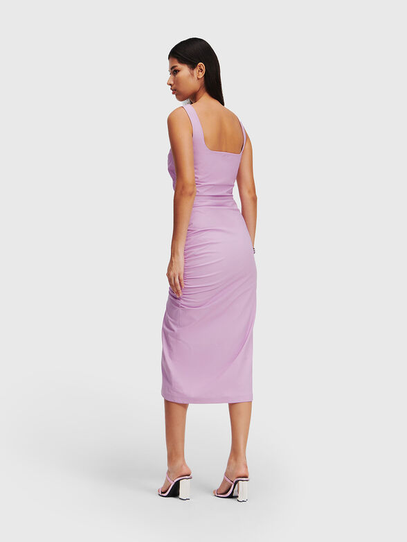 Purple dress with slit - 2