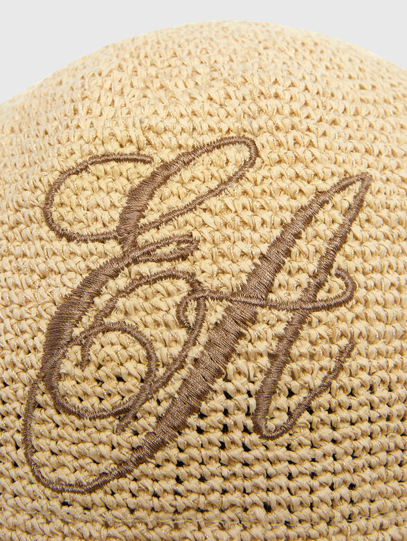 Straw hat with logo embroidery - 2