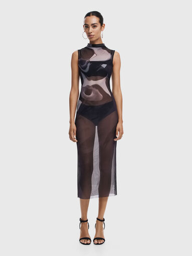 LINCOLN black dress with print - 4