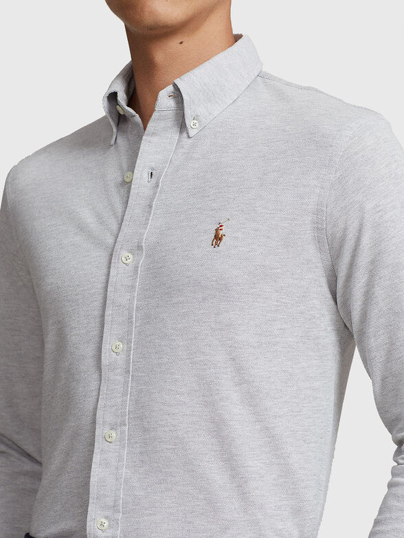 Cotton Oxford shirt - 4