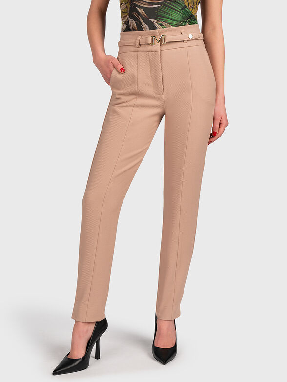 AURORA pants with accent belt - 1