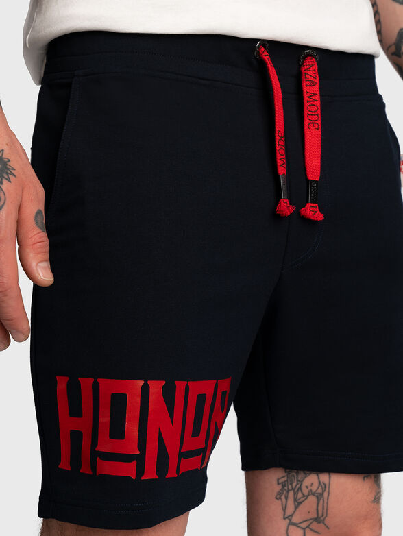 SH015 shorts with contrasting print  - 4