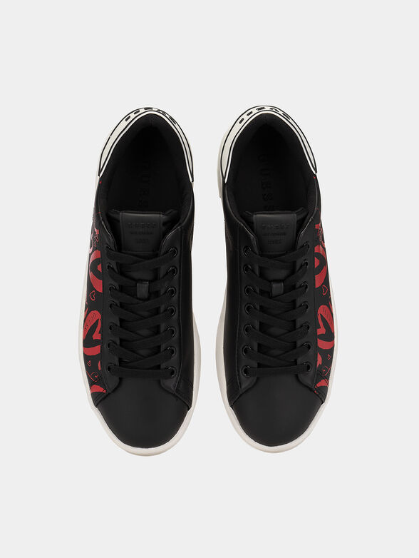 ROCKIES7 sneakers with red heart print - 6