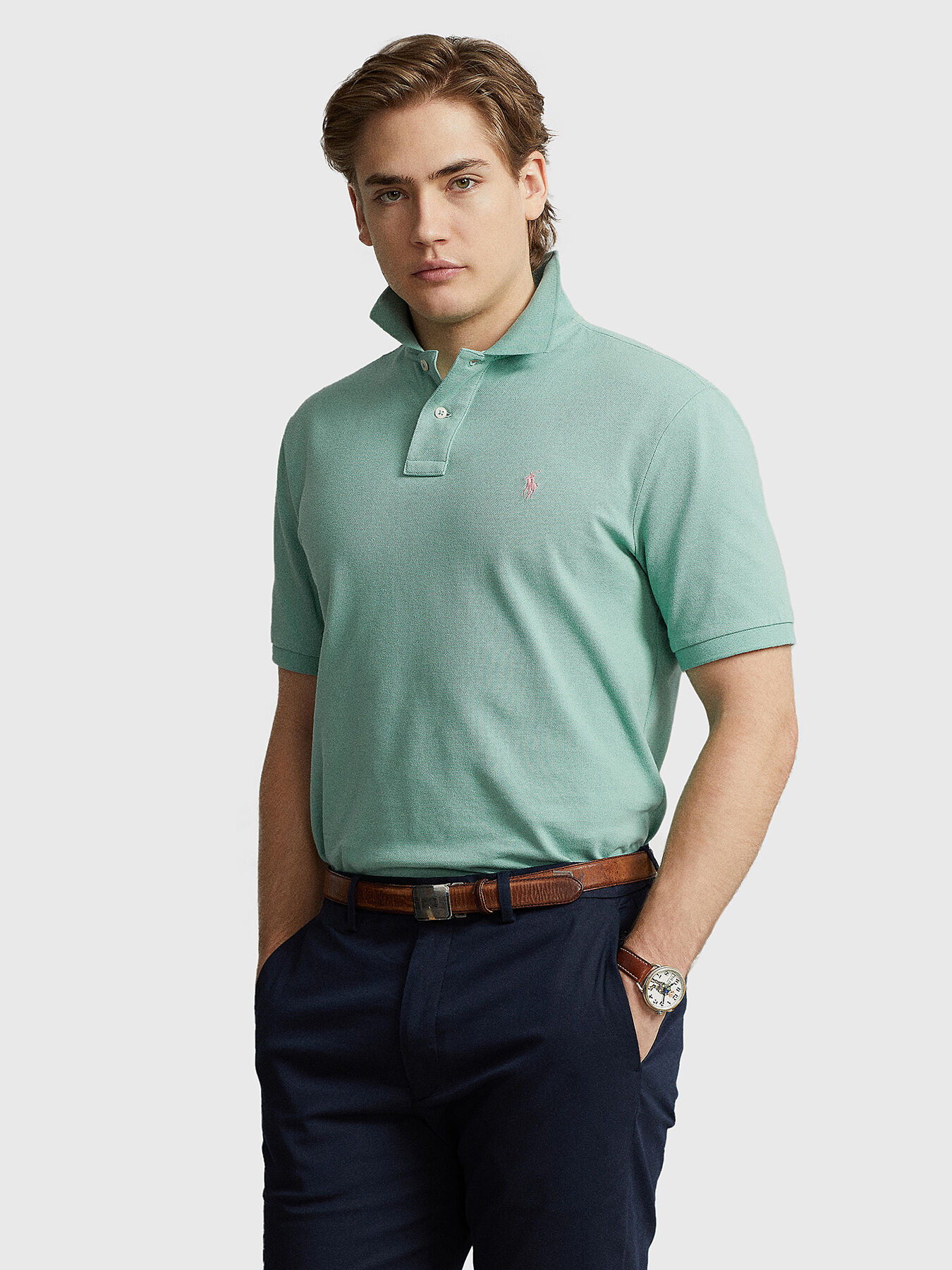 Embroidered polo discount
