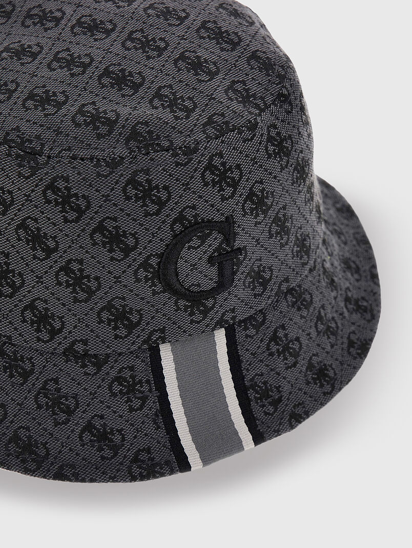 Bucket hat with monogram print - 3