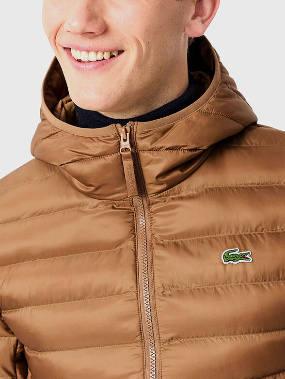 Quilted jacket with hood - 4