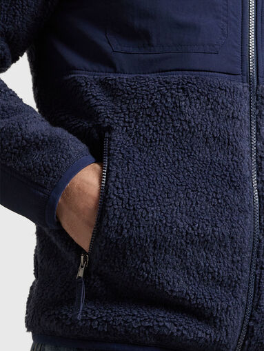 Dark blue jacket with zip - 4
