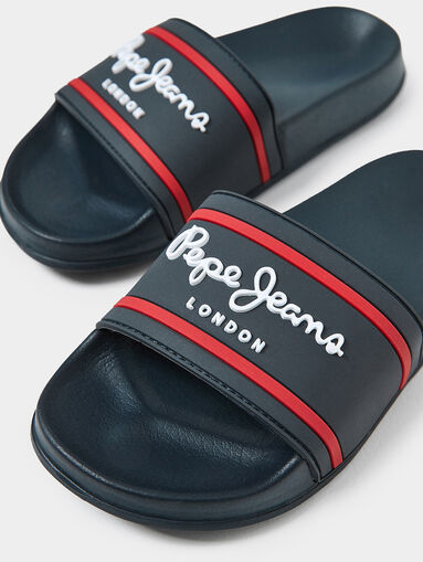 Blue sliders with logo - 5