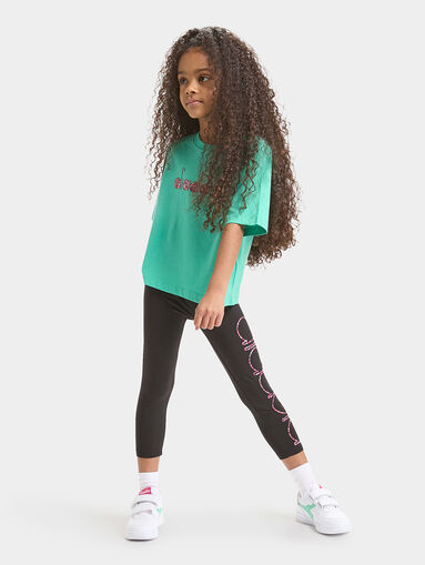 BLOSSOM black leggings with logo - 3