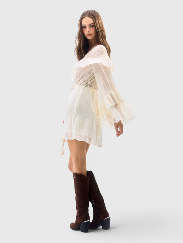 LAURENCE mini dress with V-neck - 2