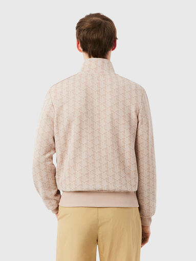 Sweatshirt with monogram print in brown - 3