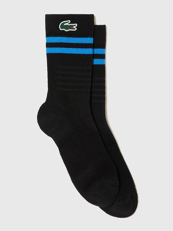 Socks with contrast stripes  - 1