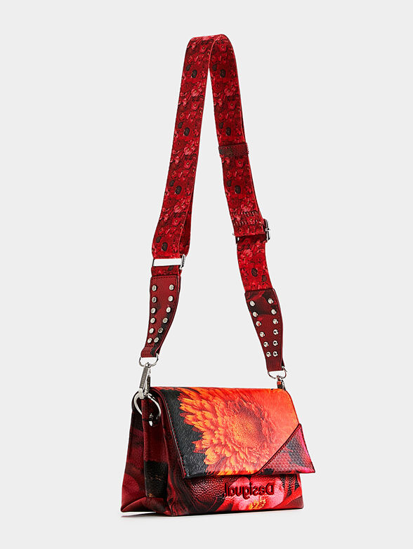 Corssbody bag with floral print - 3