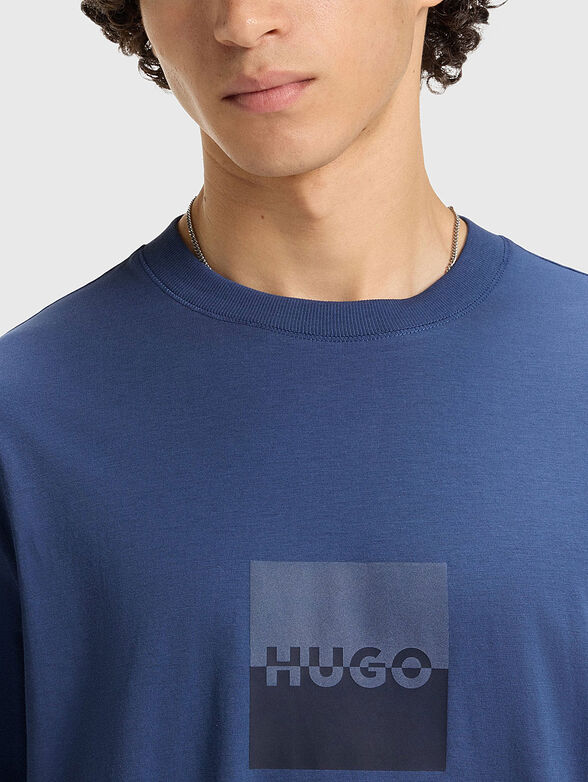 Cotton T-shirt with print - 4