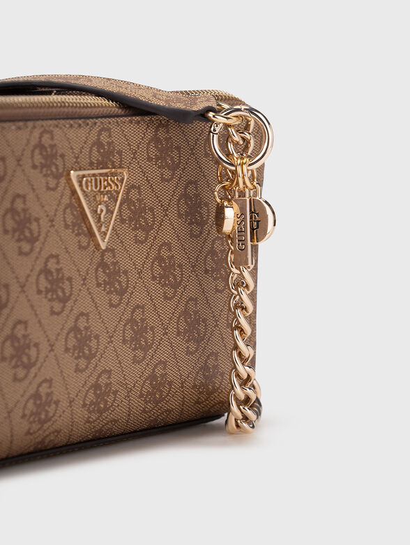 Crossbody bag with monogram logo print - 6
