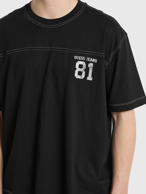 Cotton T-shirt with logo - 4