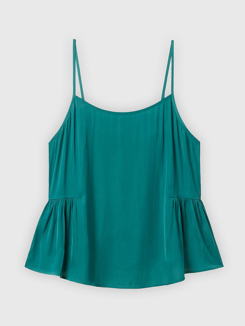 SUMMER GLAM dark blue top with thin straps - 3