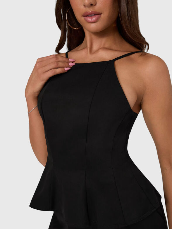 Black top made of a viscose blend - 4