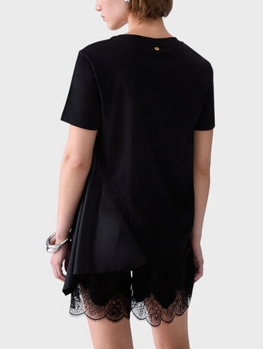 Asymmetrical cotton T-shirt - 3