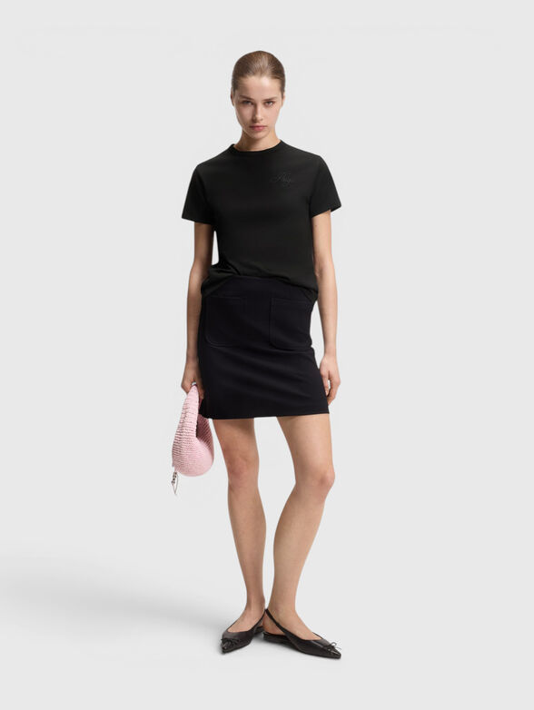 Cotton T-shirt with embroidered logo - 2
