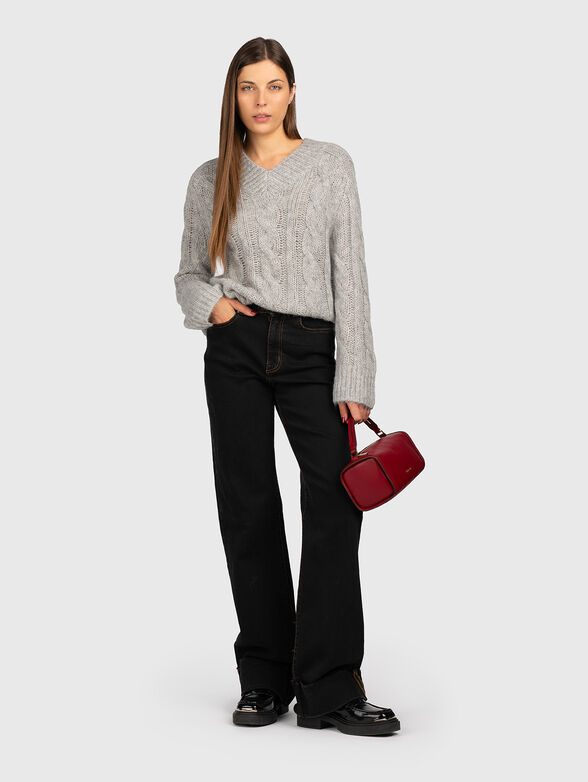 Knitted wool blend sweater - 2
