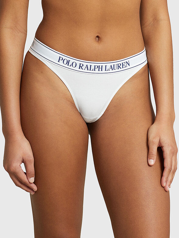 Thong with logo detail - 1
