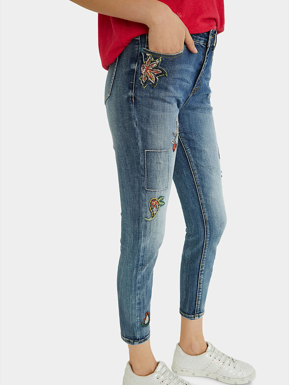 MONACO Jeans with embroidery  - 6
