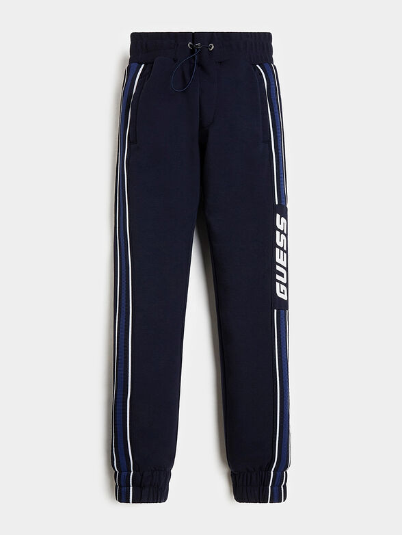 Sports trousers with logo print - 1