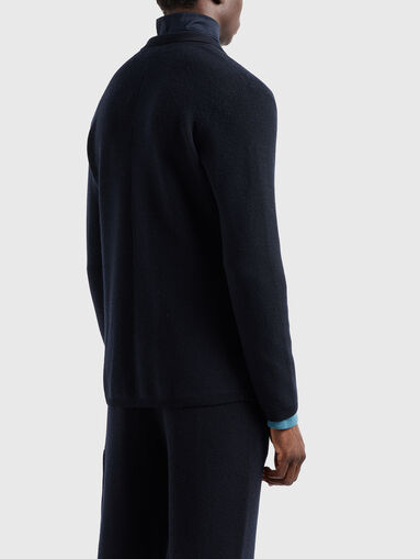 Knitted blazer from wool blend - 3