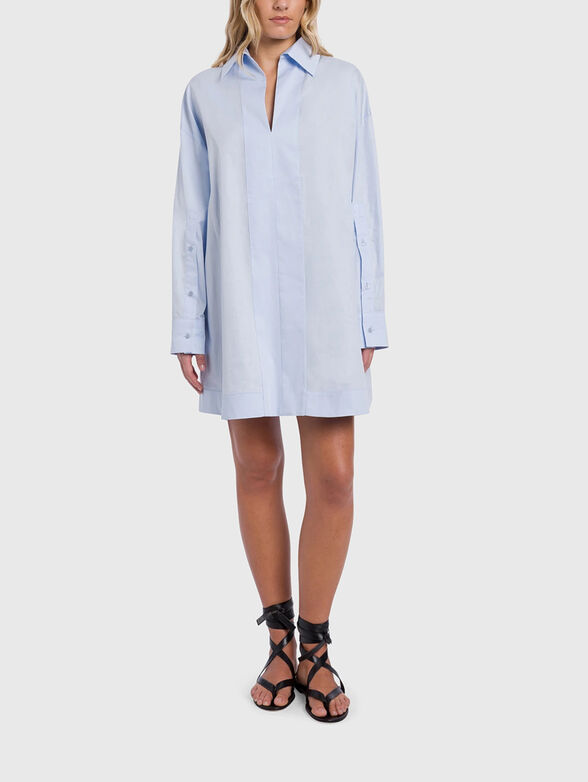 Long-sleeved cotton dress - 1