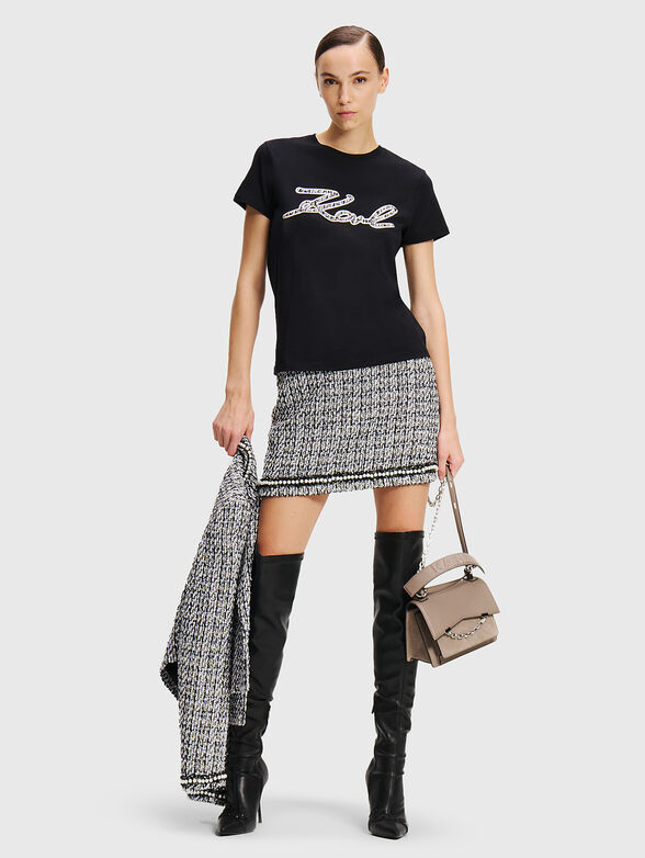 Black T-shirt with logo - 2